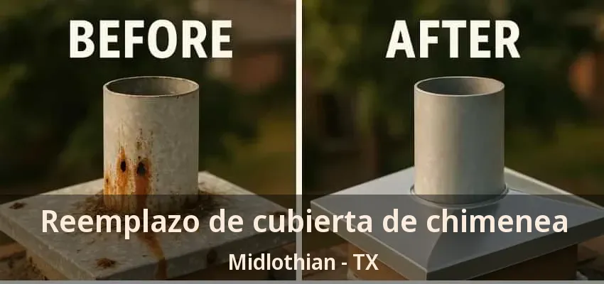 Reemplazo de cubierta de chimenea Midlothian - TX
