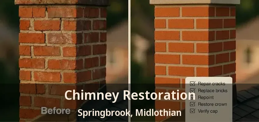 Chimney Restoration Springbrook, Midlothian - TX