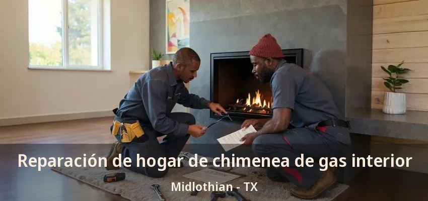 Reparación de hogar de chimenea de gas interior Midlothian - TX Reparación de hogar de chimenea de gas interior Midlothian - TX
