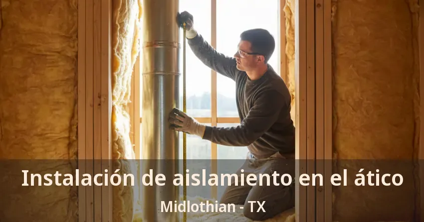 Instalación de aislamiento en el ático Midlothian - TX