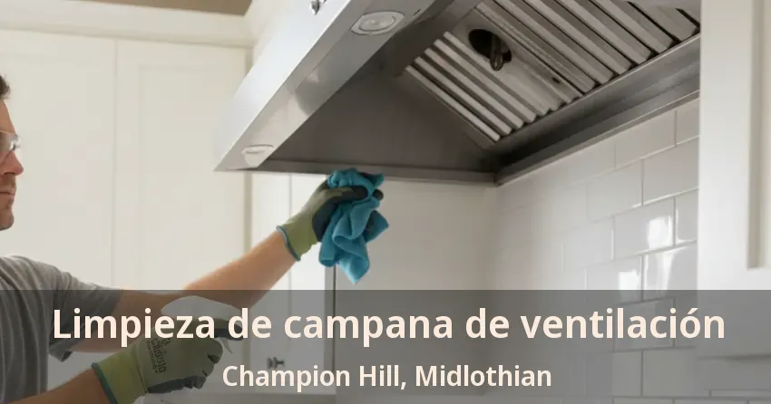 Limpieza de campana de ventilación Champion Hill, Midlothian - TX